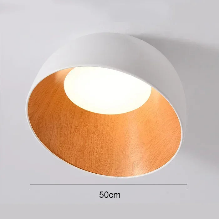 NordWood – Lampada da soffitto LED nordica in legno per sala da pranzo e camera da letto