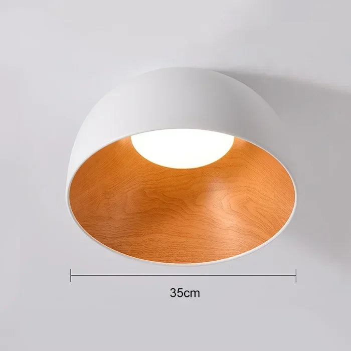 NordWood – Lampada da soffitto LED nordica in legno per sala da pranzo e camera da letto