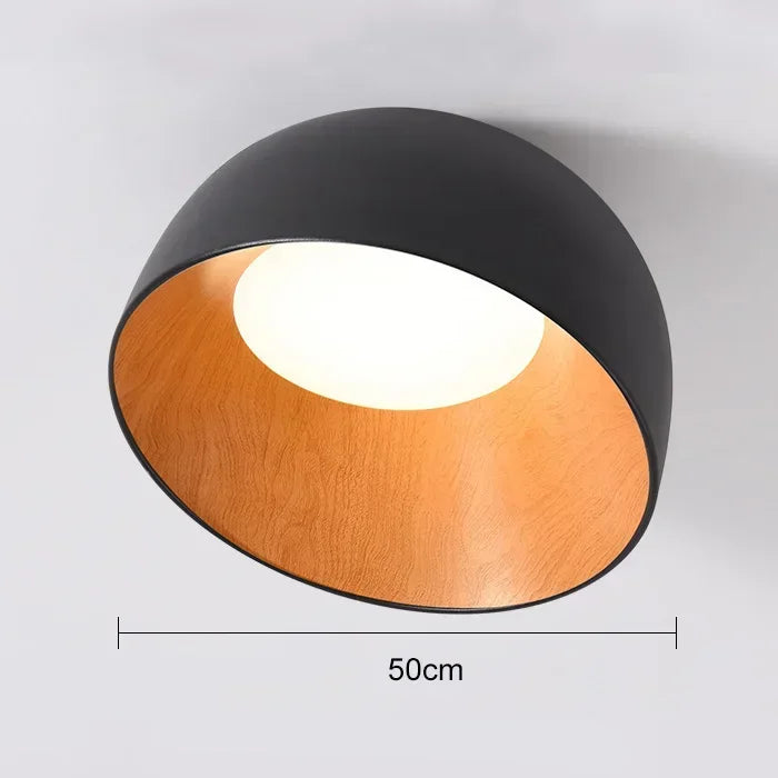 NordWood – Lampada da soffitto LED nordica in legno per sala da pranzo e camera da letto