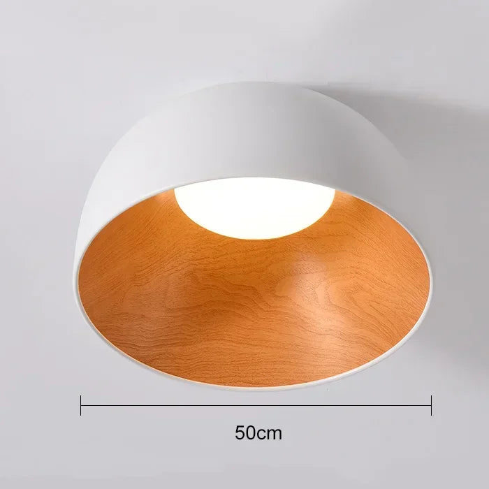 NordWood – Lampada da soffitto LED nordica in legno per sala da pranzo e camera da letto