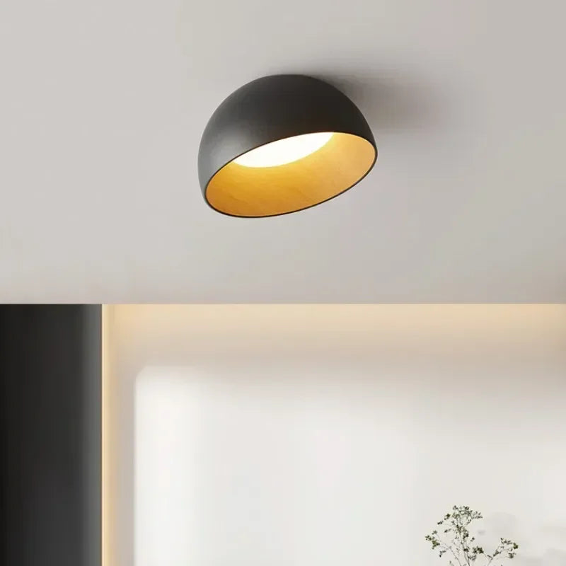 NordWood – Lampada da soffitto LED nordica in legno per sala da pranzo e camera da letto