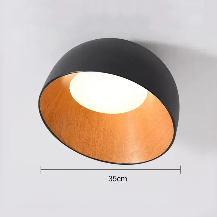 NordWood – Lampada da soffitto LED nordica in legno per sala da pranzo e camera da letto