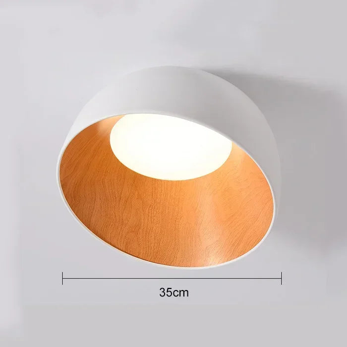 NordWood – Lampada da soffitto LED nordica in legno per sala da pranzo e camera da letto