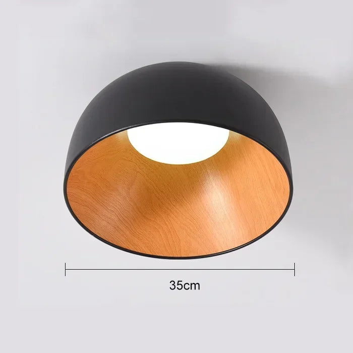 NordWood – Lampada da soffitto LED nordica in legno per sala da pranzo e camera da letto