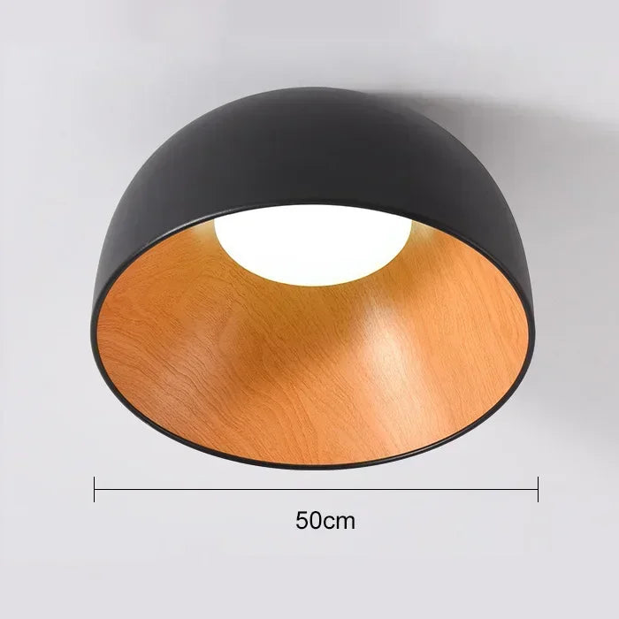 NordWood – Lampada da soffitto LED nordica in legno per sala da pranzo e camera da letto