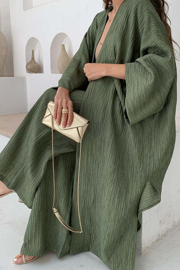 Filippa - Lässiges Set mit Strickjacke und Hose
