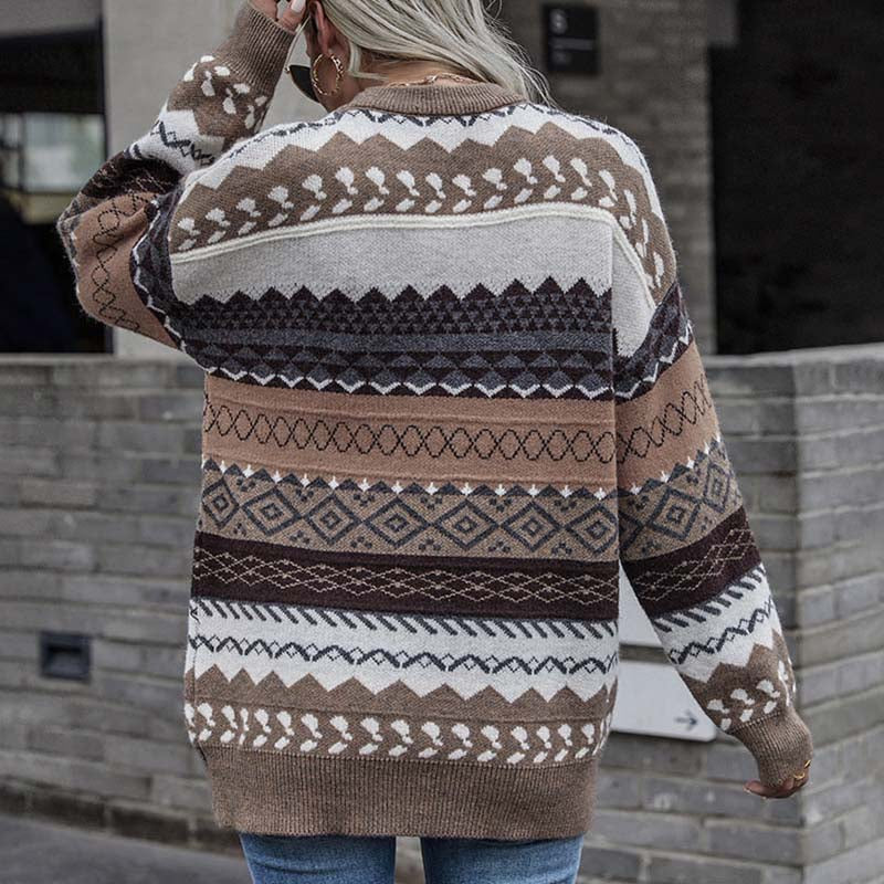 Devako Addison | Geometrisk vintage-striktrøje