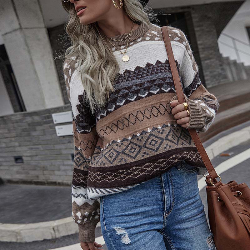 Devako Addison | Geometrisk vintage-striktrøje