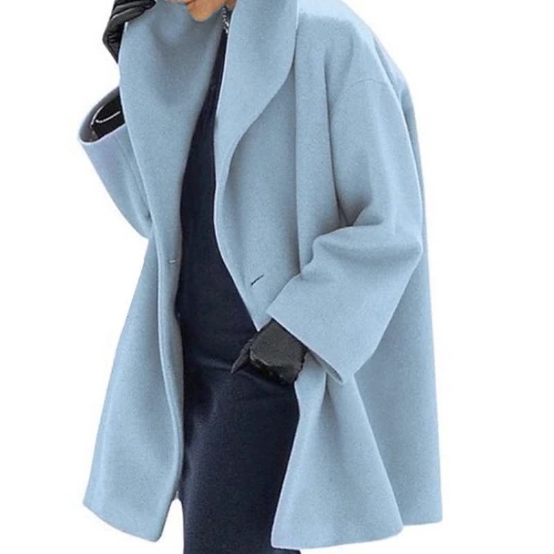 Yzra Coat | Lockerer, einfarbiger Mantel für Komfort und Stil