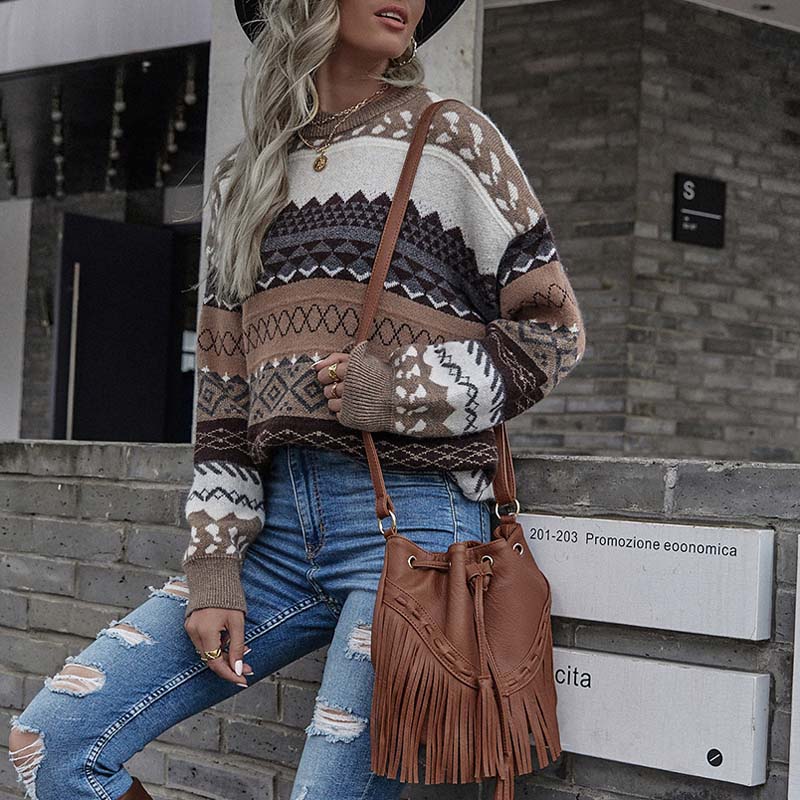 Devako Addison | Geometrisk vintage-striktrøje