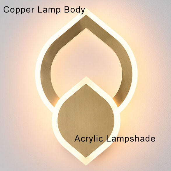 ColorLight - Moderne LED-Wandleuchte in Blattform mit 3 austauschbaren Farben