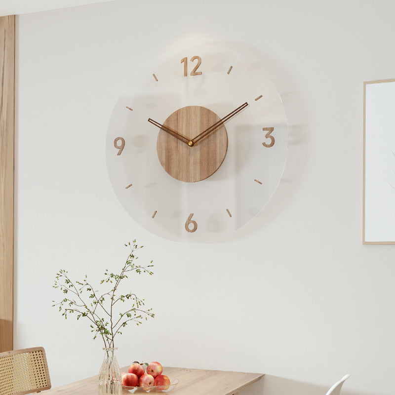 Skandora – Orologio da parete scandinavo in legno, design silenzioso