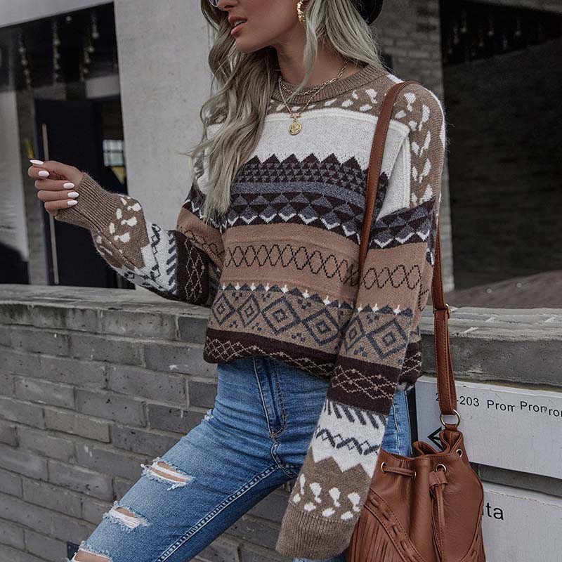 Devako Addison | Geometrisk vintage-striktrøje