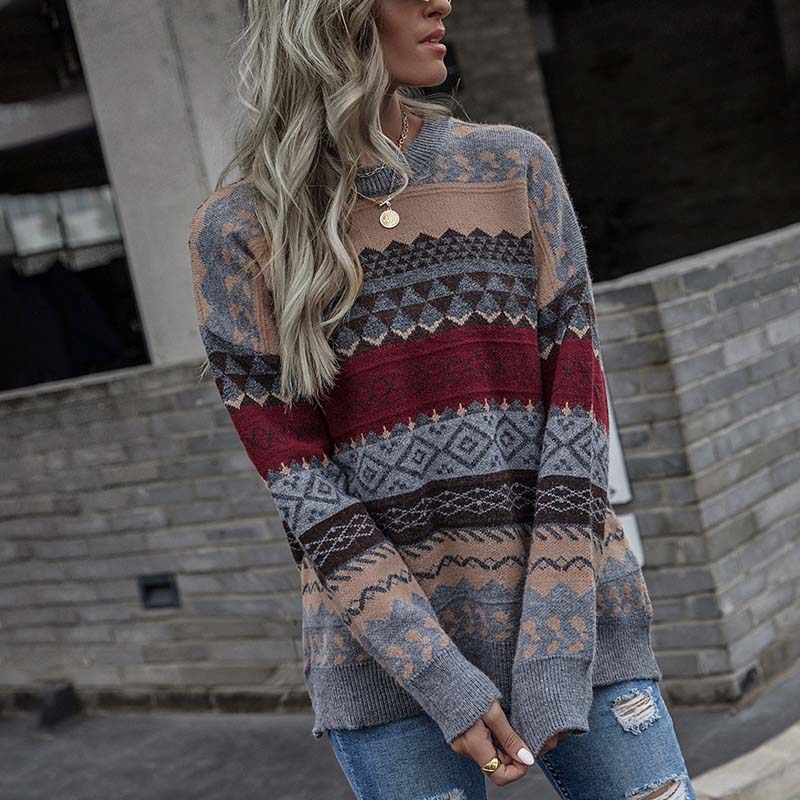 Devako Addison | Geometrisk vintage-striktrøje