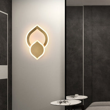 ColorLight - Moderne LED-Wandleuchte in Blattform mit 3 austauschbaren Farben