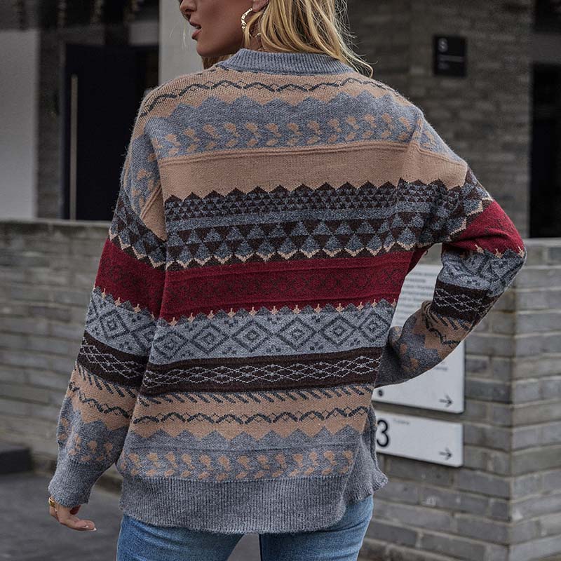 Devako Addison | Geometrisk vintage-striktrøje