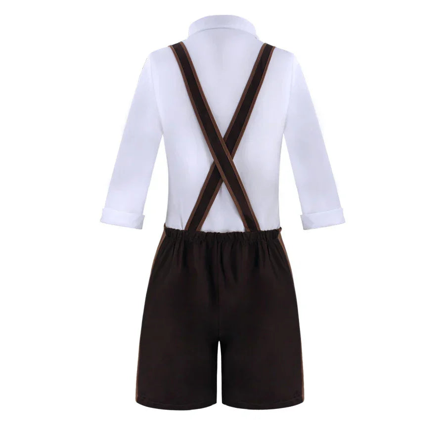 Devako Jazon - Oktoberfest Kostüm Outfit mit Lederhosen, Hosenträgern und Hut