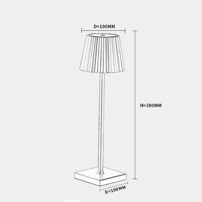 ProLumin Dimmbare Touch-Tischlampe - Wasserdicht und wiederaufladbar