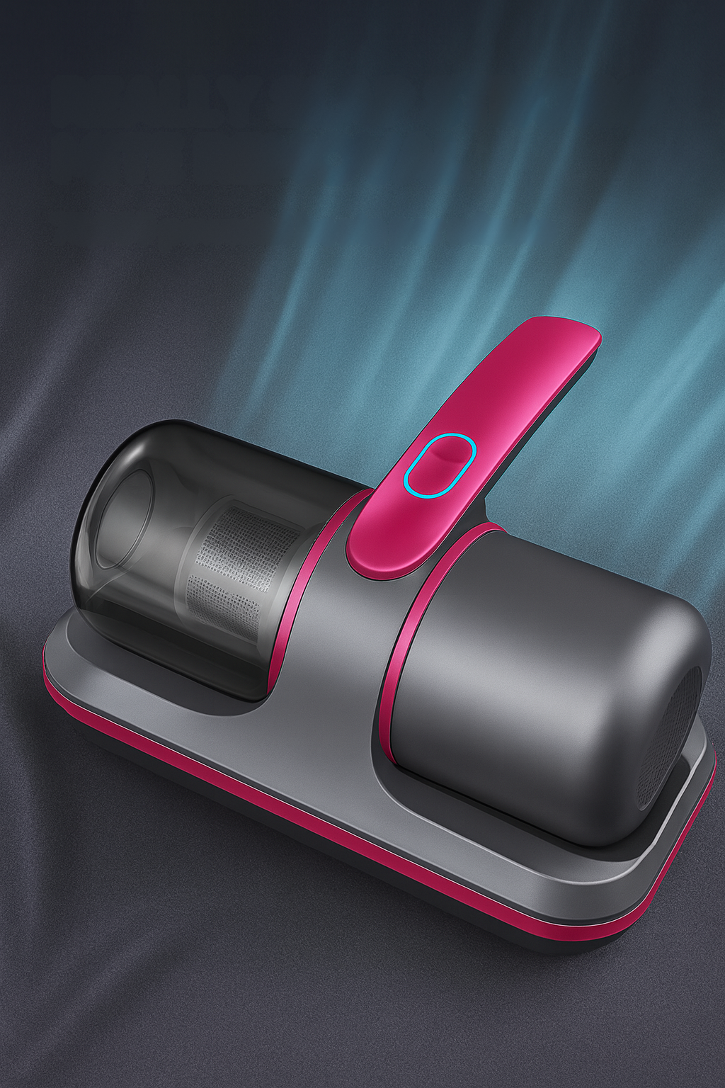 Aspirateur à main sans fil pour élimination des acariens avec lumière UV, 12 kPa, adapté aux allergiques