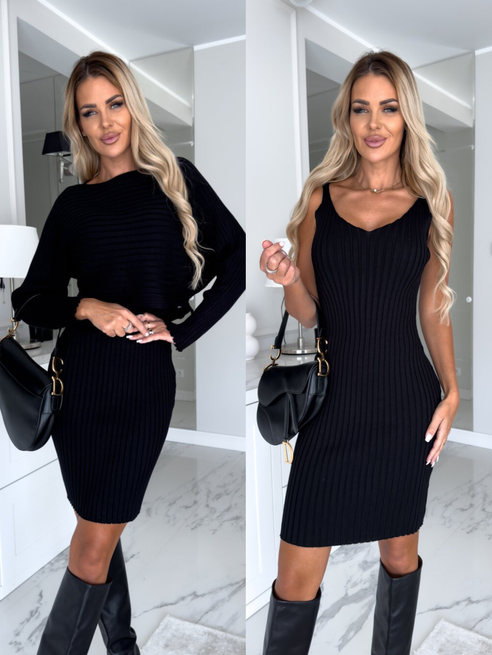Agna - Zweiteiliges Set (Kleid + Pullover)