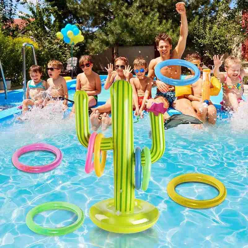 CactusFun – Aufblasbares Kaktus-Pool-Spielset für Grillpartys