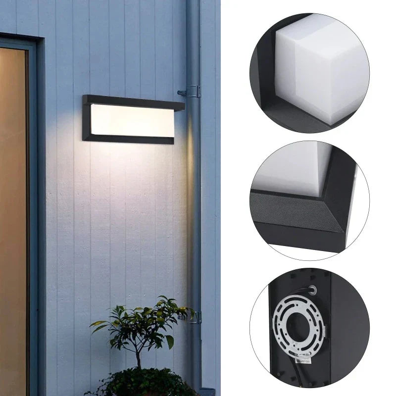 HorizonShine - Langlebige, wasserdichte LED-Wandleuchte