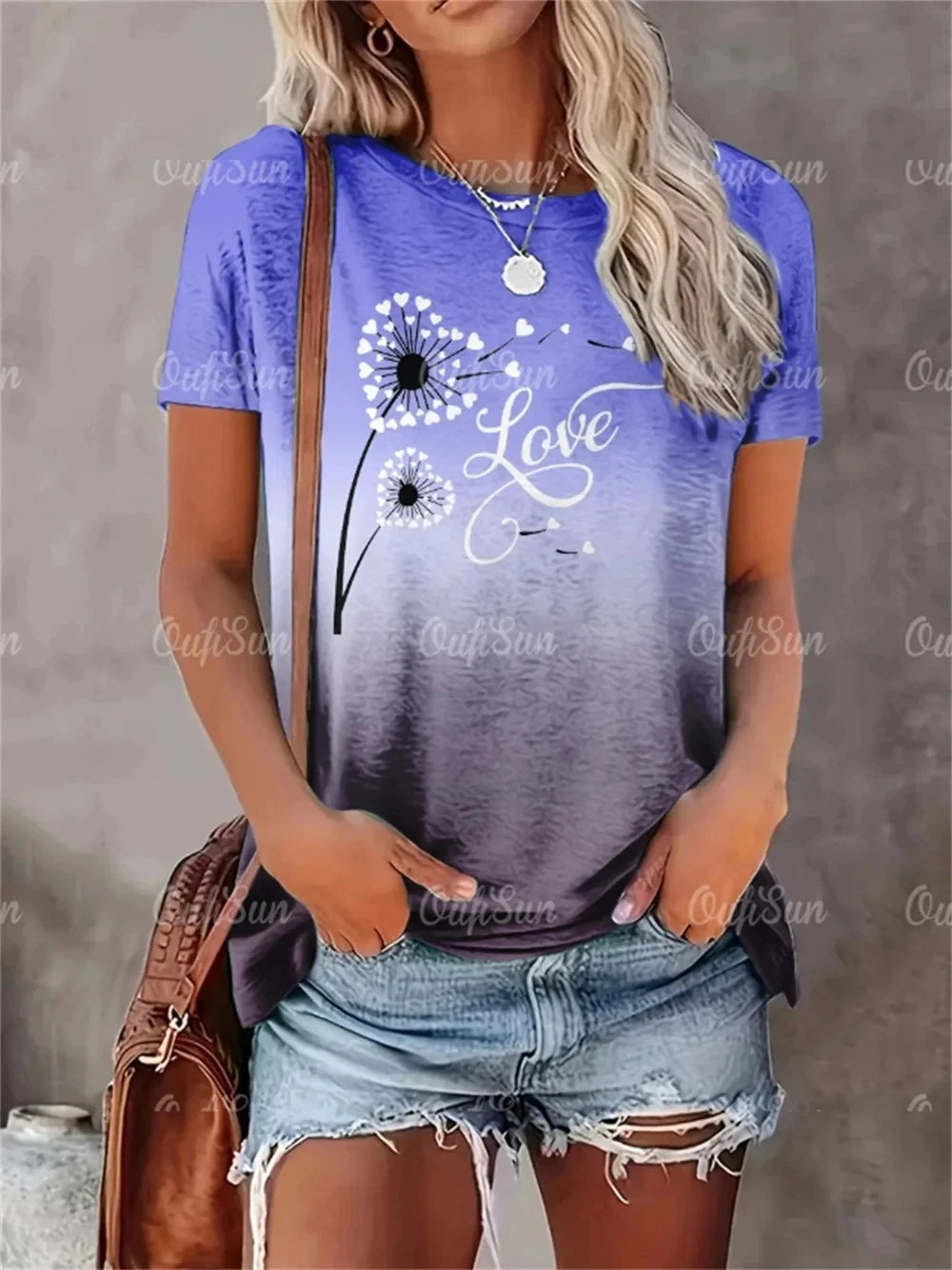 HeartBeat – Camicia Oversize da Donna con Stampa Cuore – Traspirante & Alla Moda