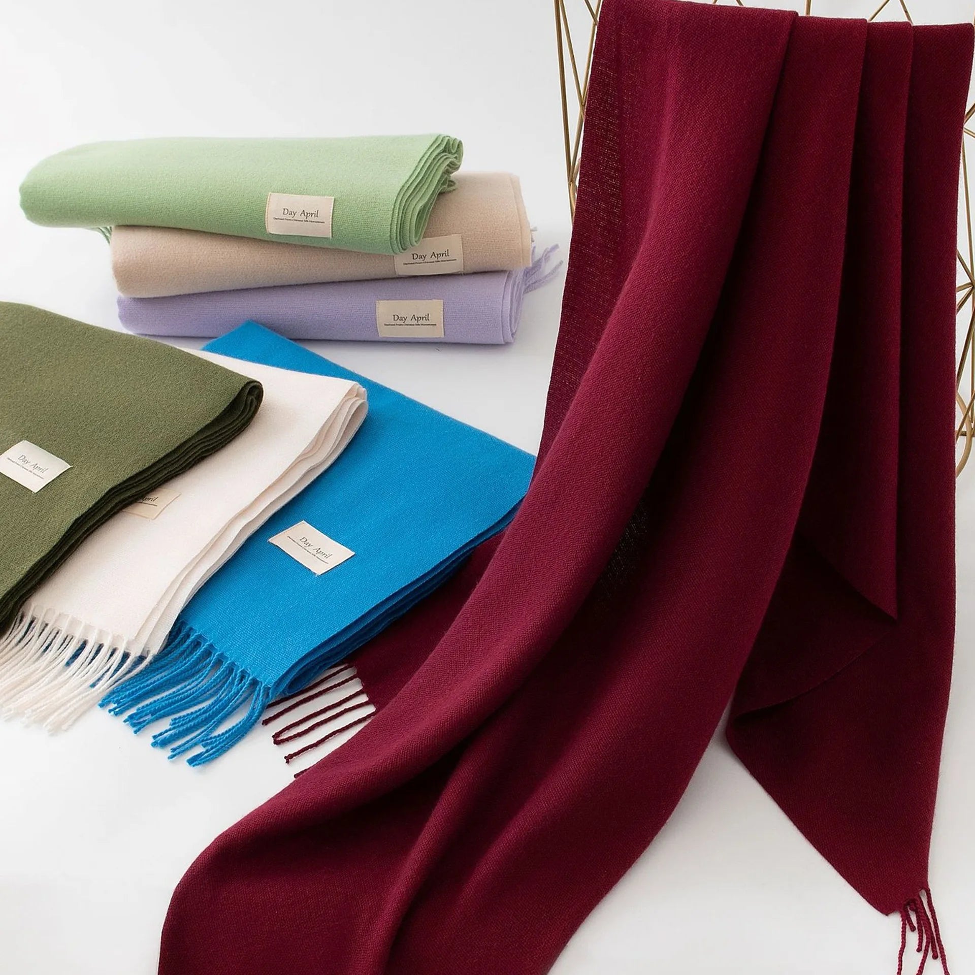 Pashmina Schal für Damen und Herren, weich, warm, 200x68 cm, vielseitig und elegant 5