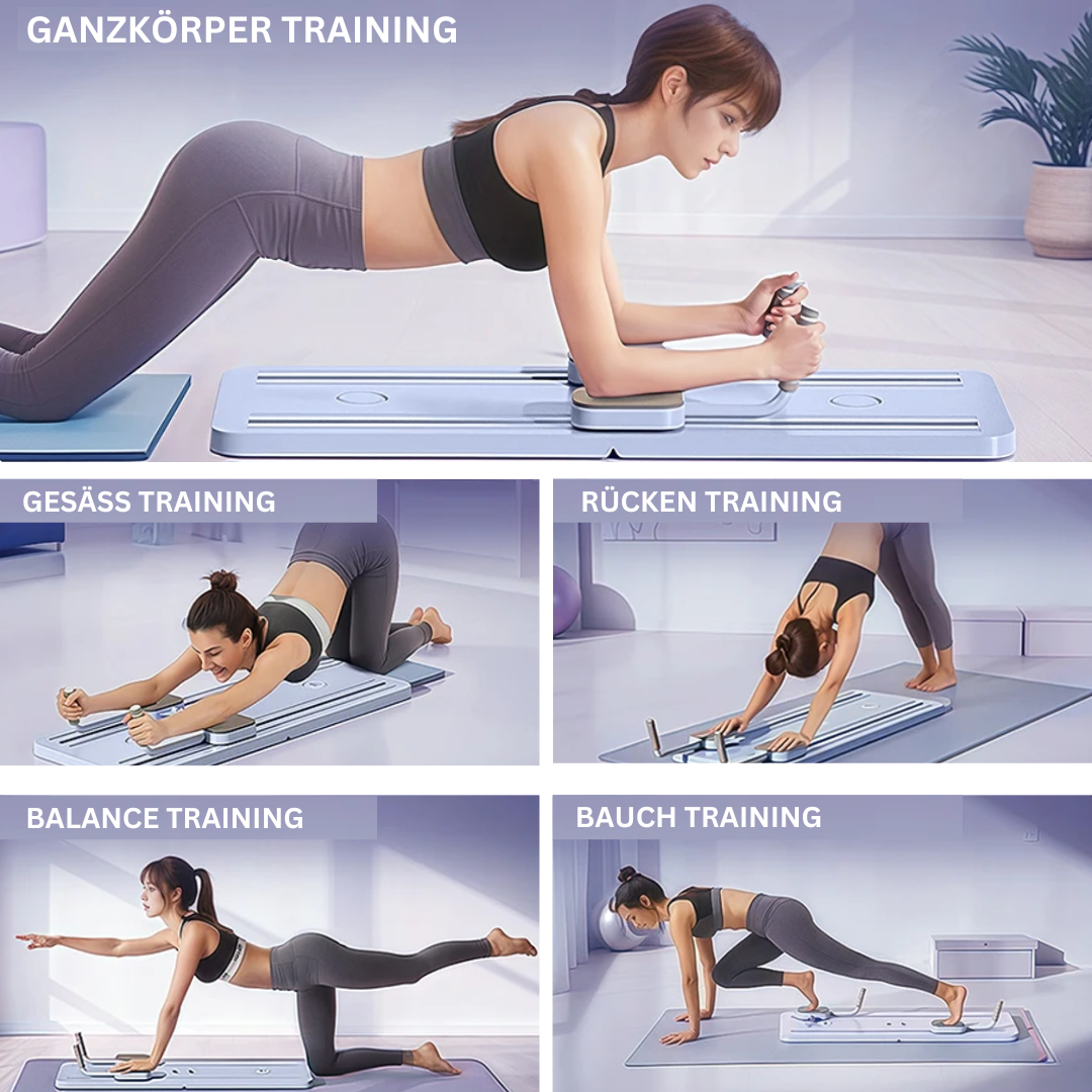 Pilates Reformer Set – Elastische Widerstandsbänder & Vielseitiges Training für Stabile Bewegungen