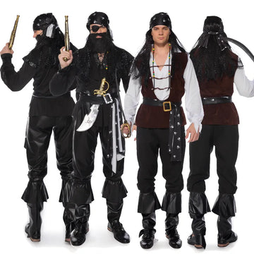 SeaRogue Piratenkostüm Paar – Mehrfarbiges Cosplay für Halloween