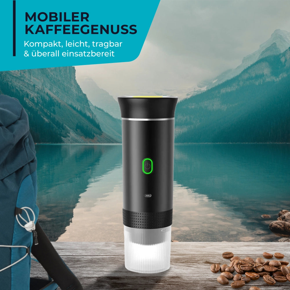 Portable Kaffeemaschine - perfekter Kaffee für unterwegs