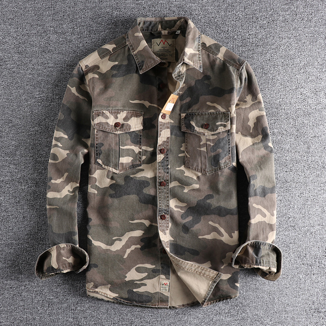 Devako Leo - Military Camouflage Sommerhemd für Männer