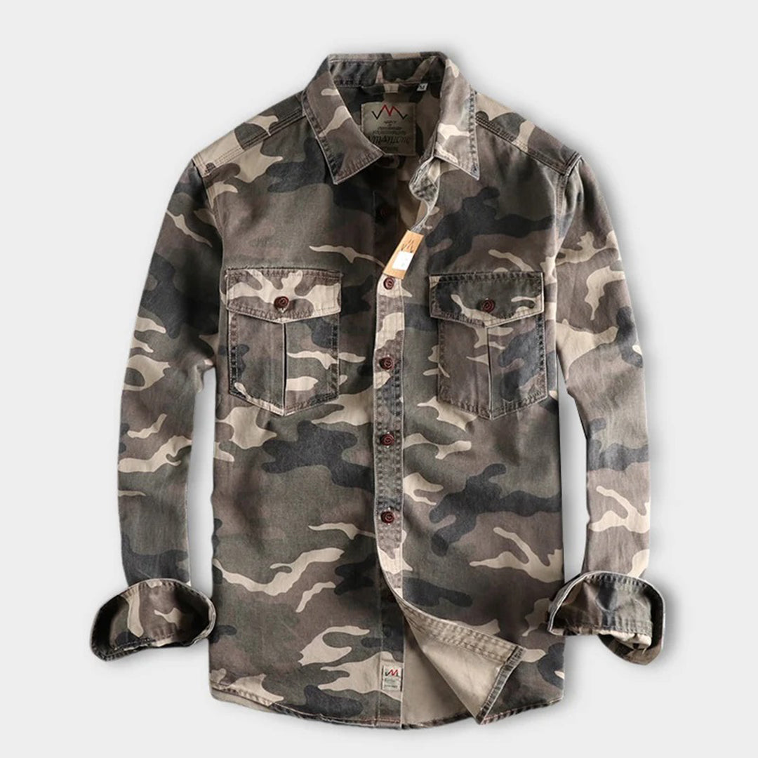 Devako Leo - Military Camouflage Sommerhemd für Männer