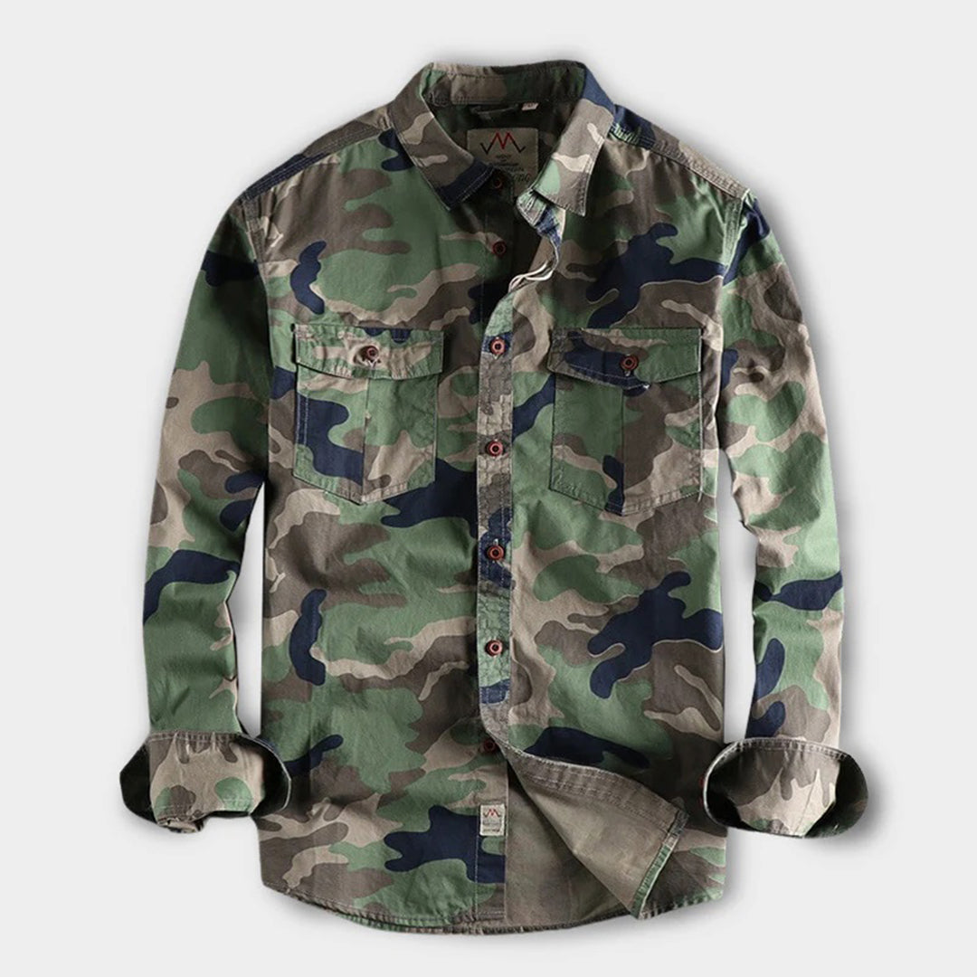 Devako Leo - Military Camouflage Sommerhemd für Männer
