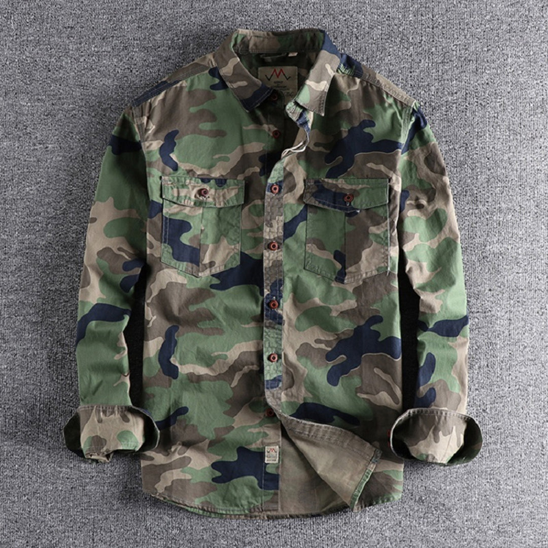 Devako Leo - Military Camouflage Sommerhemd für Männer