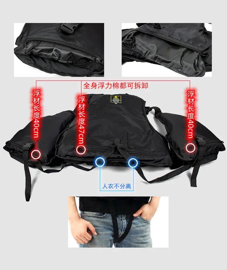Aquashield plovací vesta pro vodní sporty – nastavitelná páska, vodotěsná a prodyšná