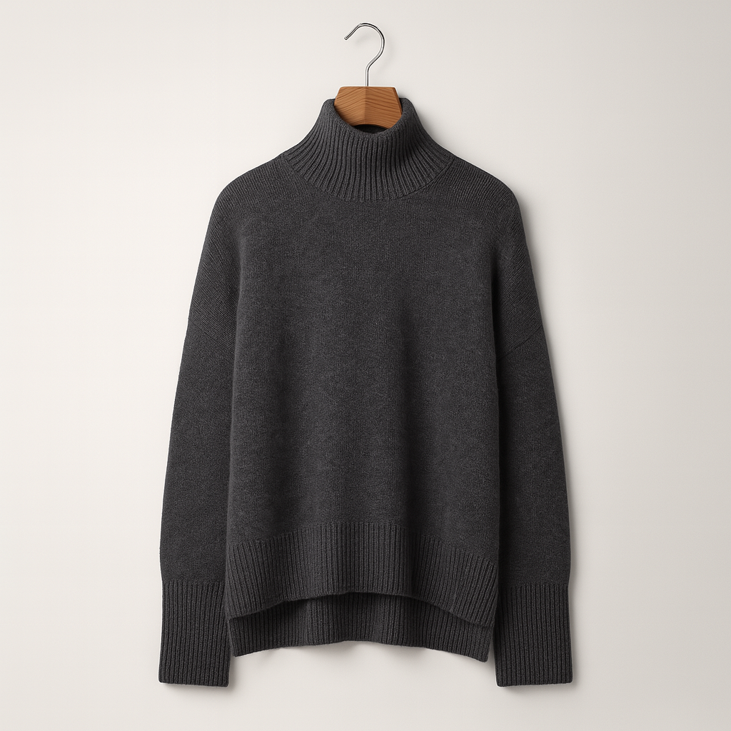 Eleganter Damen Rollkragenpullover aus luxuriösem Kaschmir-Mix