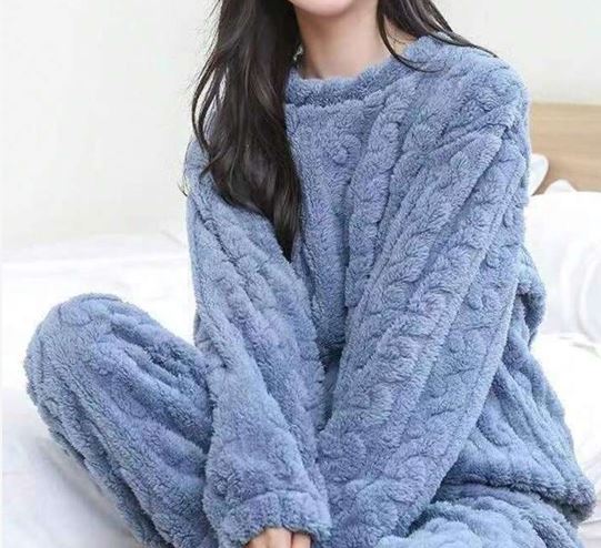 Damen Flanell-Pyjama-Set – warm, weich & stilvoll für kalte Tage