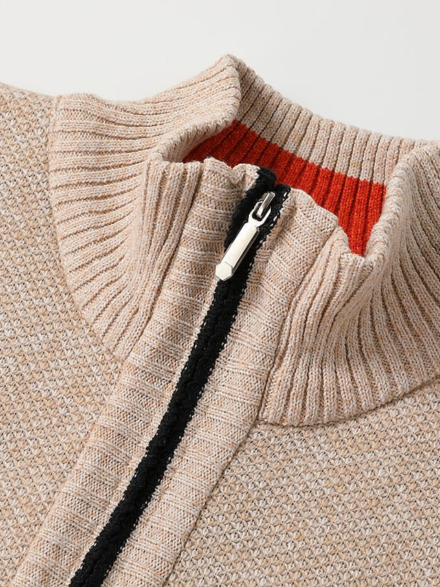 Ralph Polo Herren Zipper Strickpullover – Elegant & Bequem