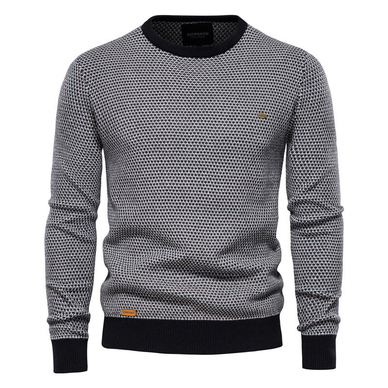 Modischer Pullover mit farblich abgesetztem Saum - Killian