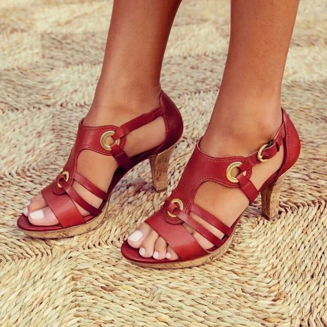 Devako Bequeme High-Heel-Sandalen