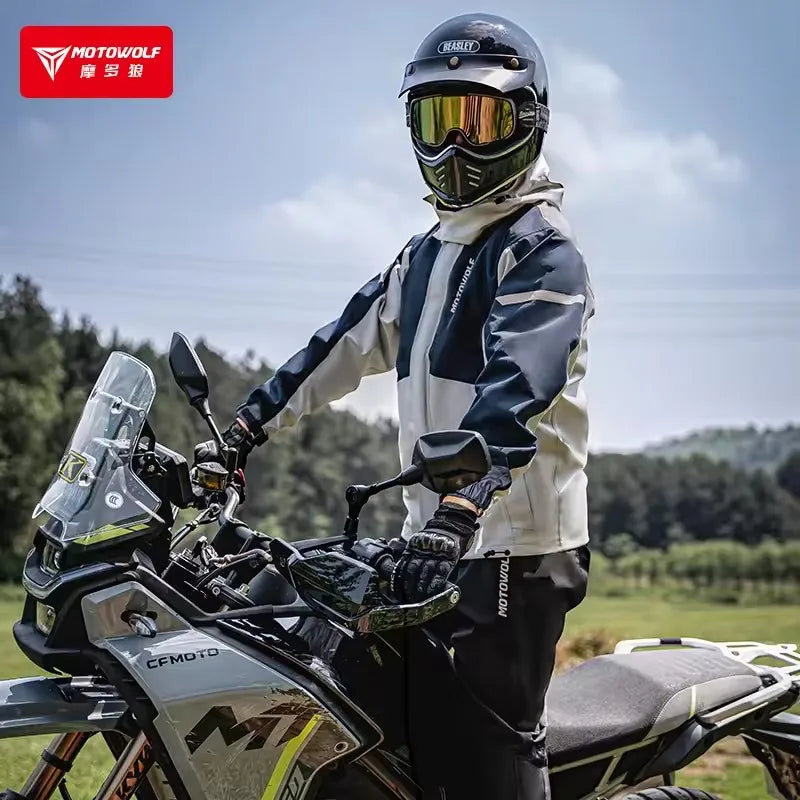 Imperméable pour motards – Étanche, Respirant, Ensemble avec veste et pantalon