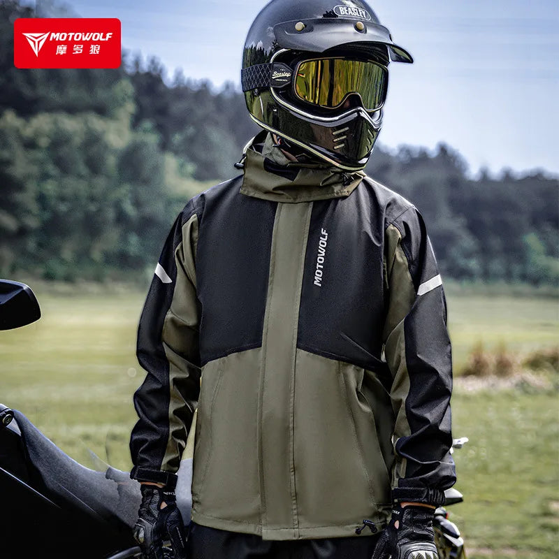 Imperméable pour motards – Étanche, Respirant, Ensemble avec veste et pantalon