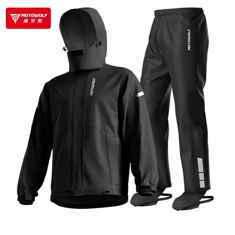 Imperméable pour motards – Étanche, Respirant, Ensemble avec veste et pantalon