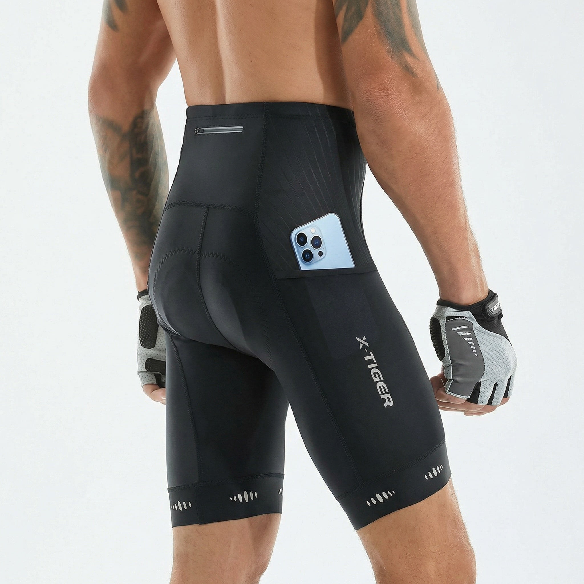 Herren Radhose – 5D Gel-Sitzpolster & Reflektierende Details