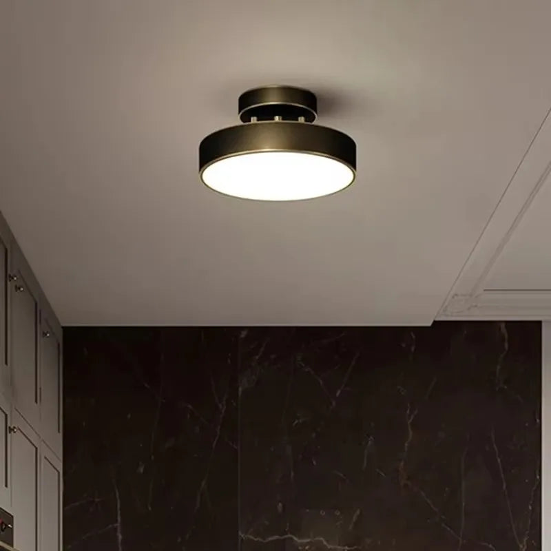 Coppera – Lampada da soffitto LED retrò in rame efficiente dal punto di vista energetico e compatta