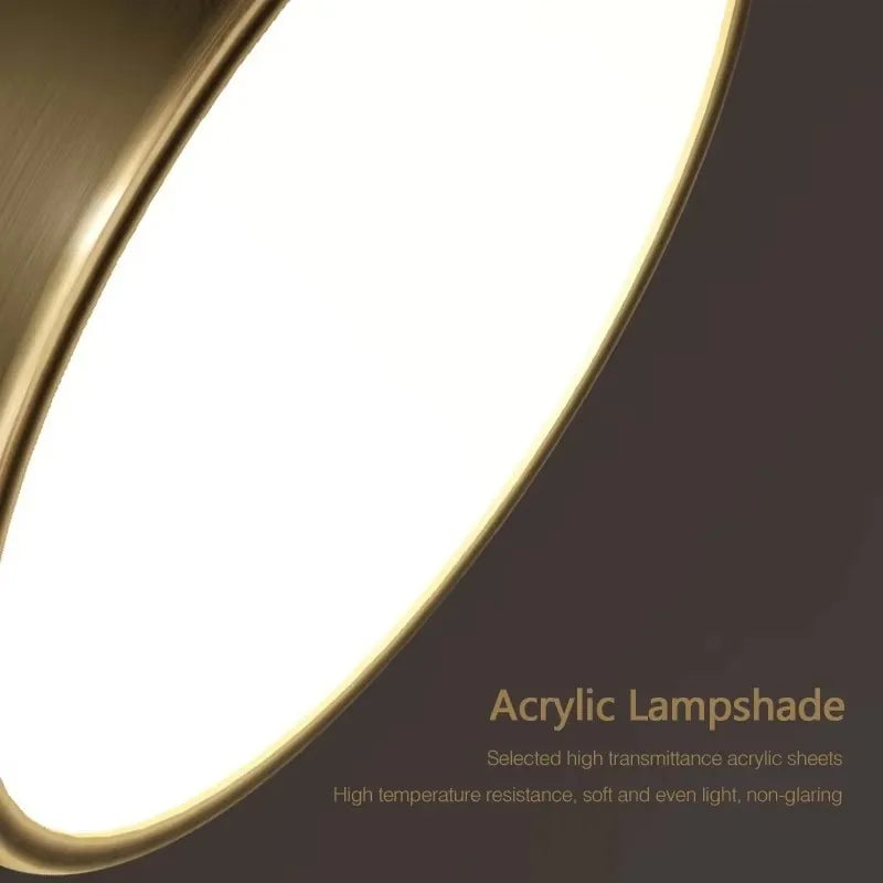 Coppera – Lampada da soffitto LED retrò in rame efficiente dal punto di vista energetico e compatta