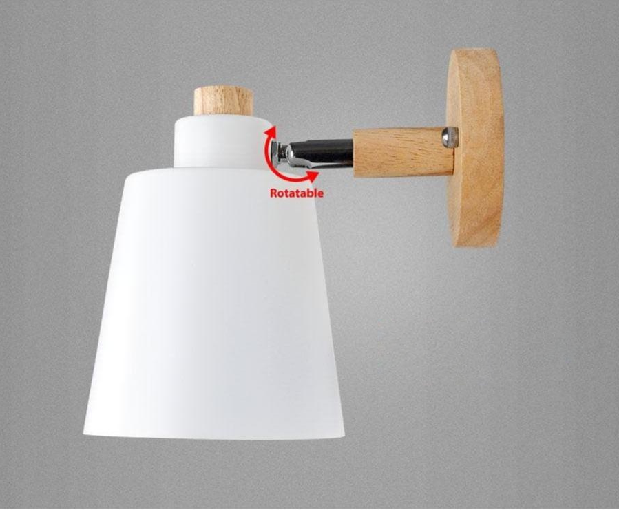 Lampada da lettura rotante con spina