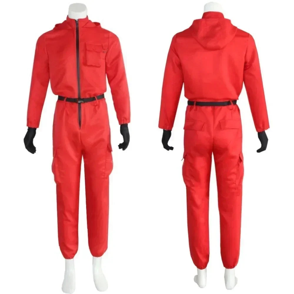 CosmoWear - Rosa Jumpsuit Kostümset mit Handschuhen für Kinder
