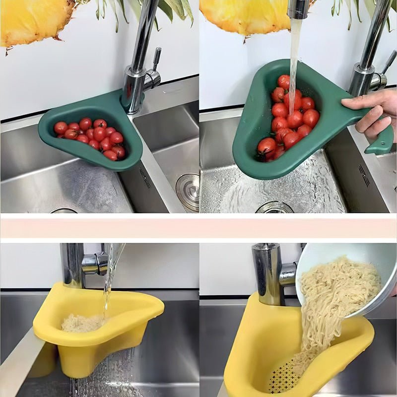 SwanBasket – Platzsparender Spülkorb im Schwanendesign für die Spüle